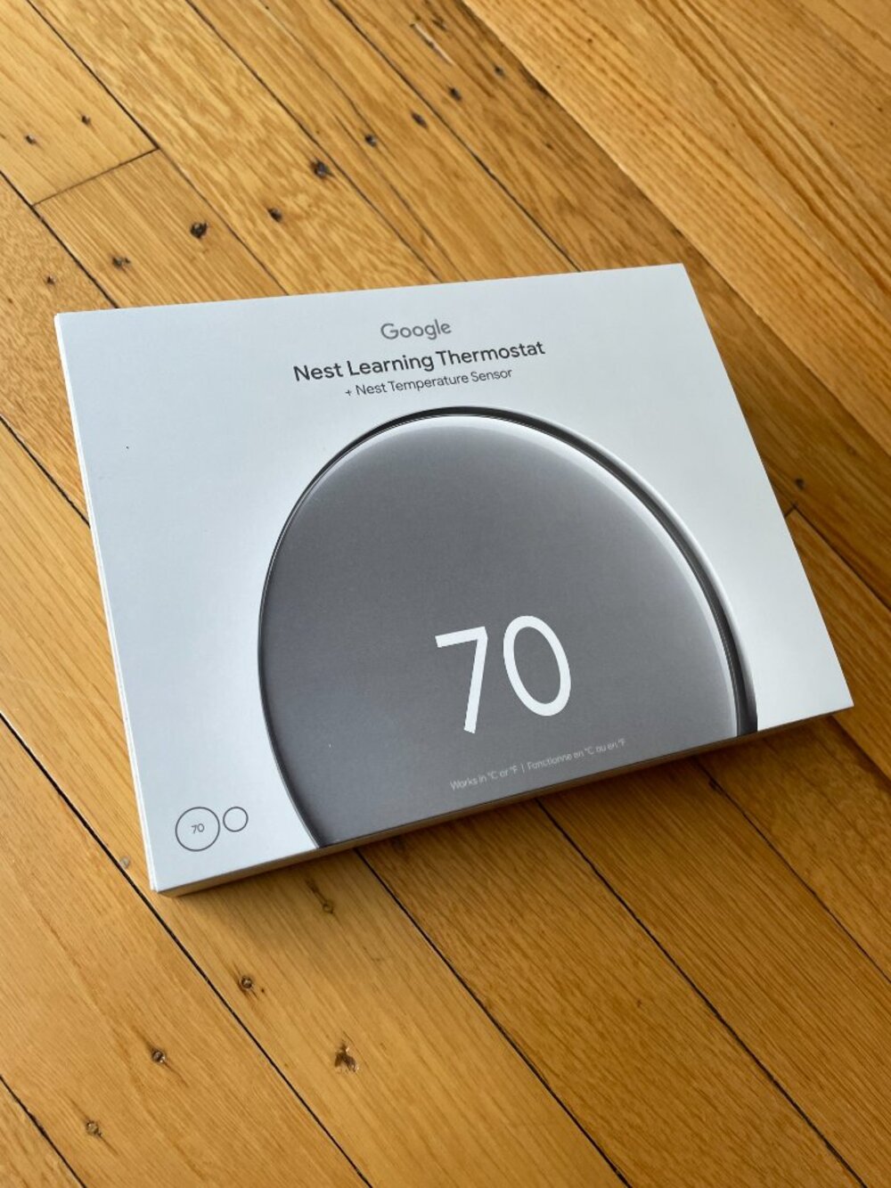 BRAND NEW GOOGLE NEST Learning Thermostat 4th Gen Temp Sensor Polished Silver